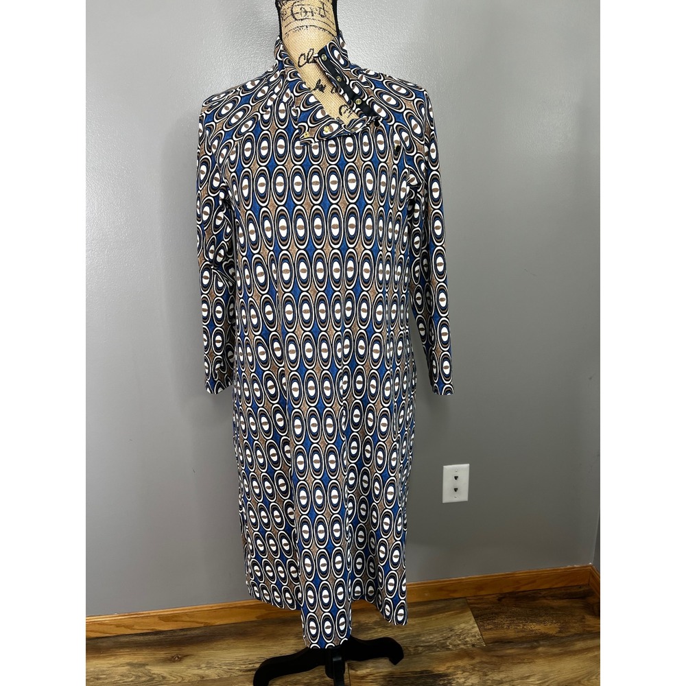 J. McLaughlin Christabel dress medium artsy office chic retro geometric print